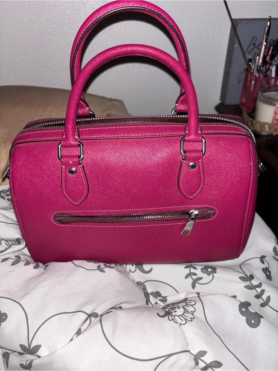 Coach Handbags - Coach Fuchsia Structured Satchel